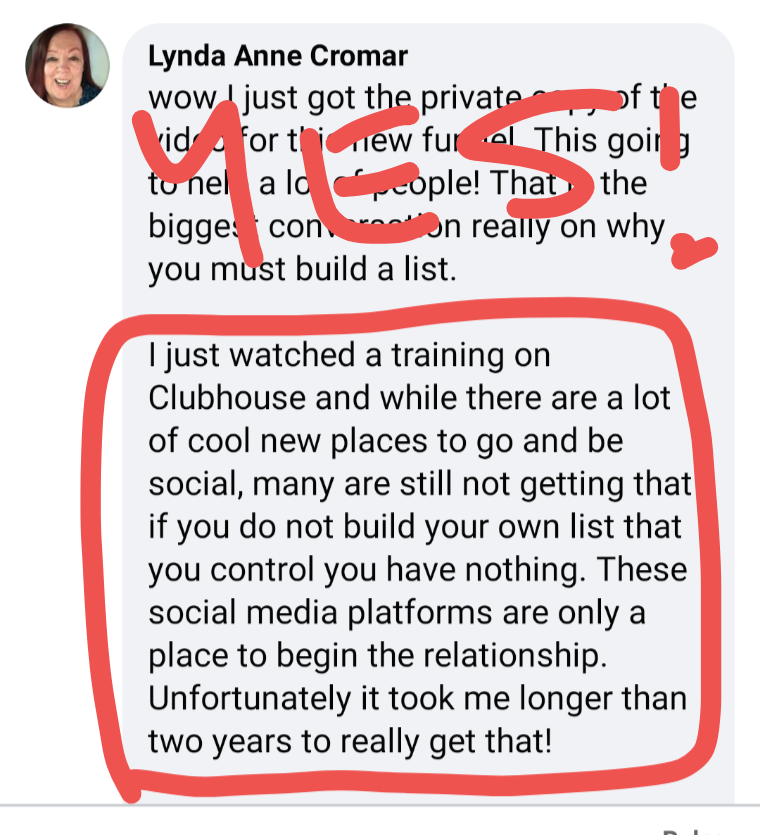 Take Lynda Cromar's List Advice!